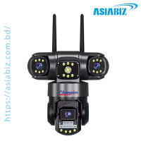 Champion 3 Lens 4G Outdoor Waterproof WiFi IP Camera 